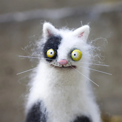 🎄🎁Wool Felt Familiars – Quirky Handmade Companions🐱