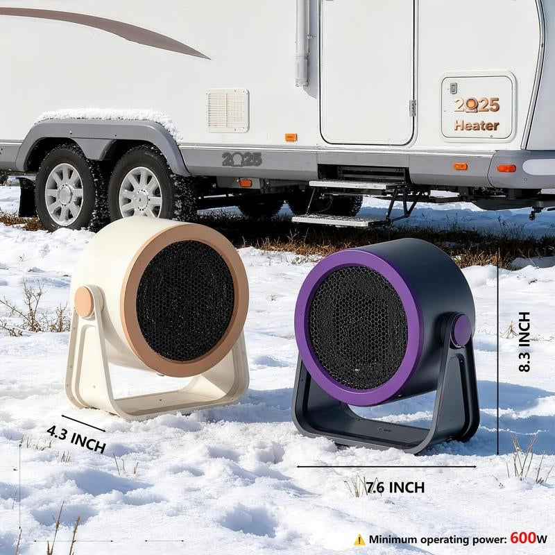 Heater Outdoor & Desktop Portable Heater—2025 New Hot Air Blower Mini Radiator Energy Efficient Winter Warmer Warmth Convenience Compact Design Low Energy Consumption