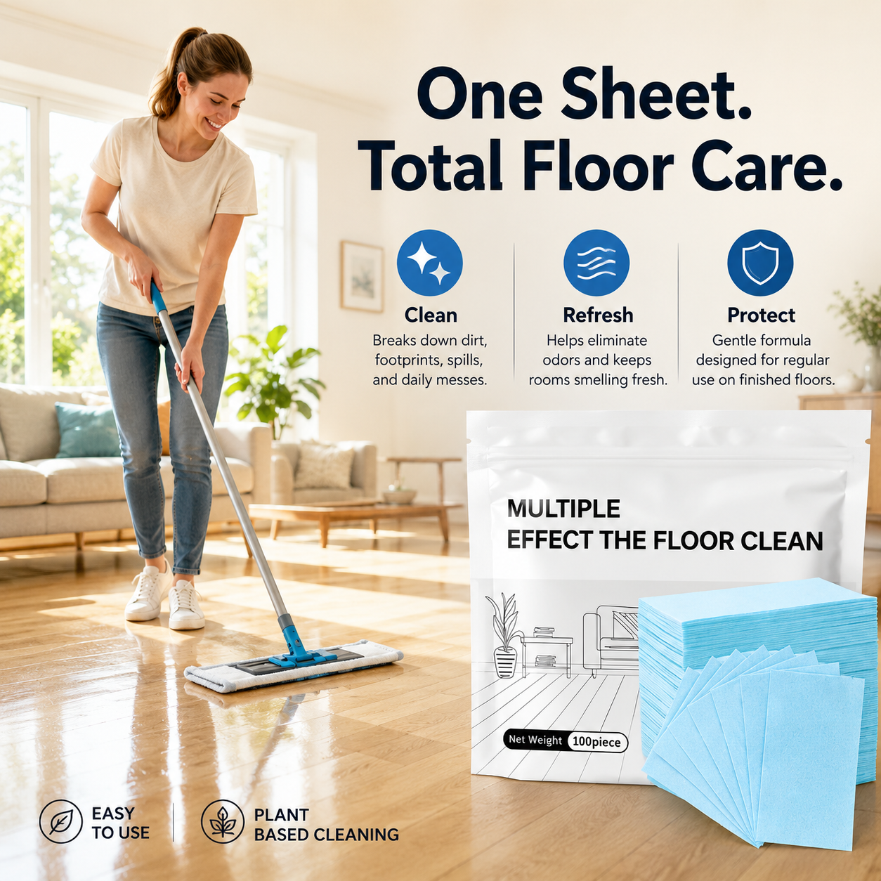 Multi-Surface Antibacterial Cleaner for Hardwood, Tile & Laminate