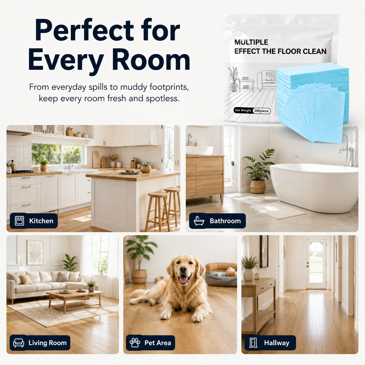 Multi-Surface Antibacterial Cleaner for Hardwood, Tile & Laminate