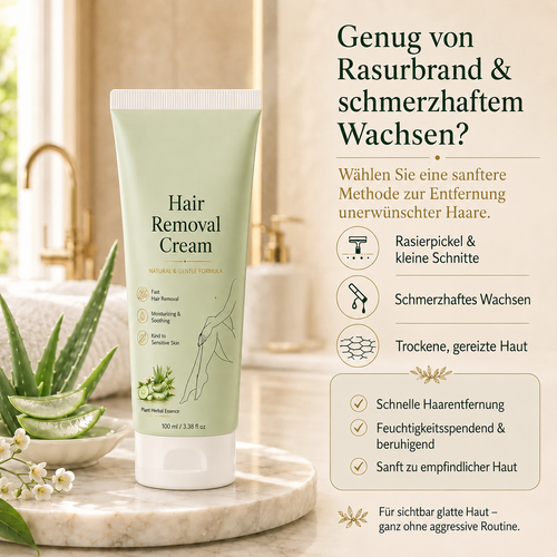 Natürliche sanfte Haarentfernung screme | Für Frauen & Männer, empfindliche Haut