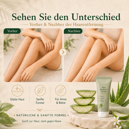 Natürliche sanfte Haarentfernung screme | Für Frauen & Männer, empfindliche Haut