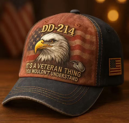 🏆Flash Sale 60% OFF - 🇺🇸 DD-214 Veteran Tribute Commemorative Cap 🦅