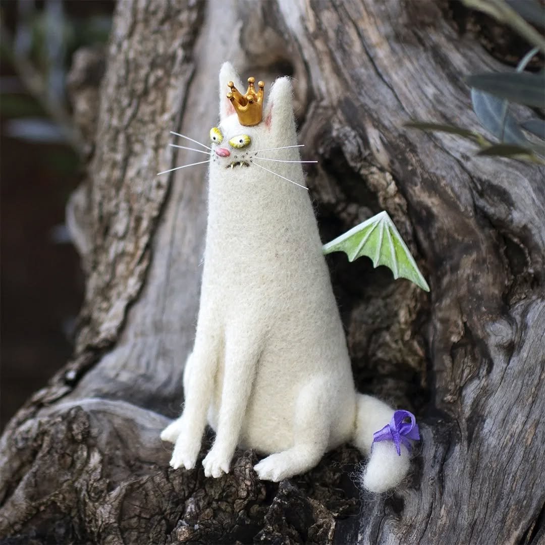 🎄🎁Wool Felt Familiars – Quirky Handmade Companions🐱