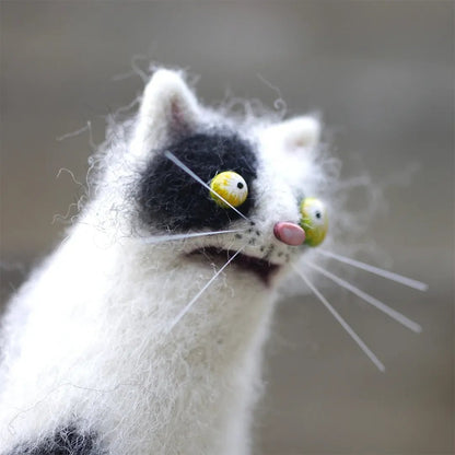 🎄🎁Wool Felt Familiars – Quirky Handmade Companions🐱