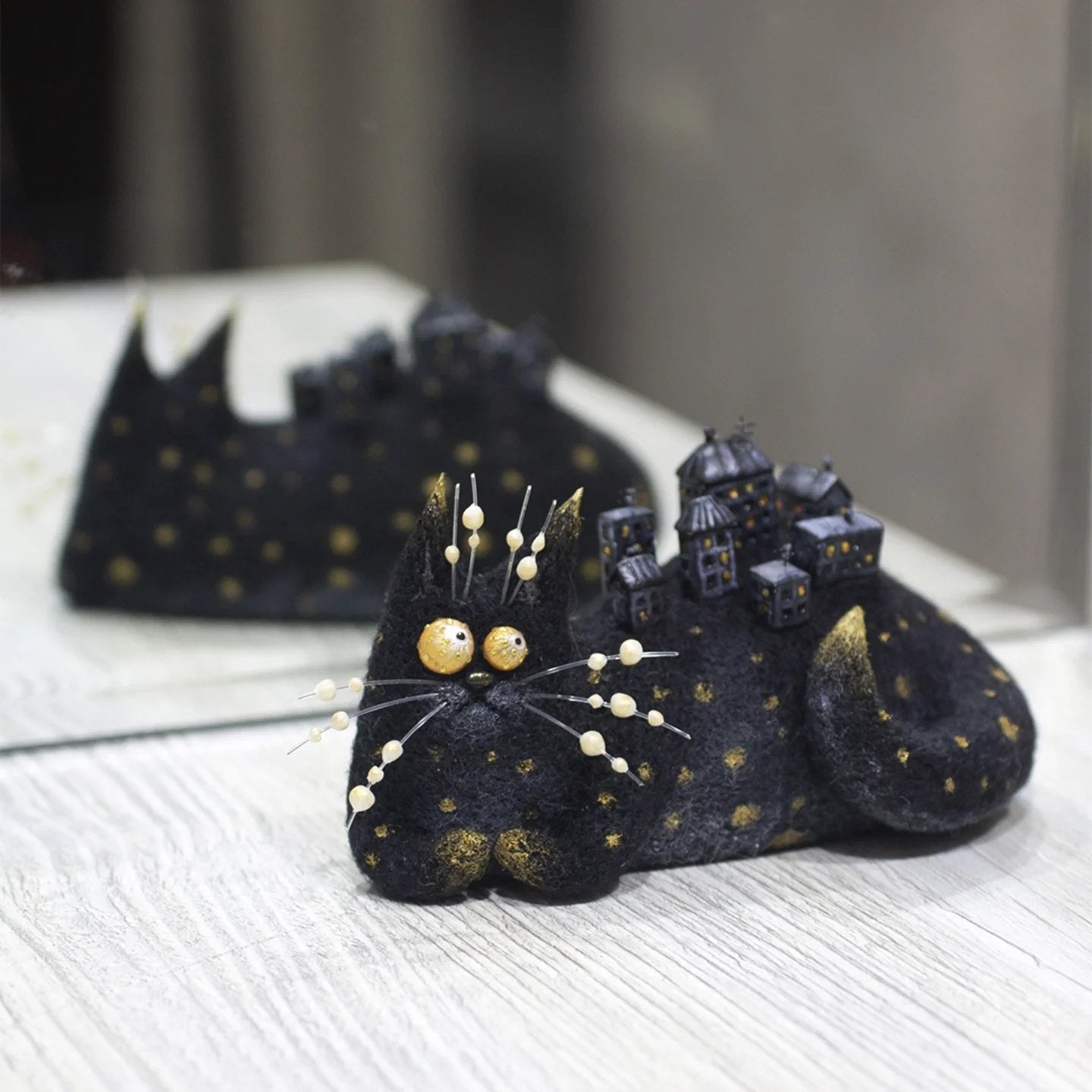 🎄🎁Wool Felt Familiars – Quirky Handmade Companions🐱