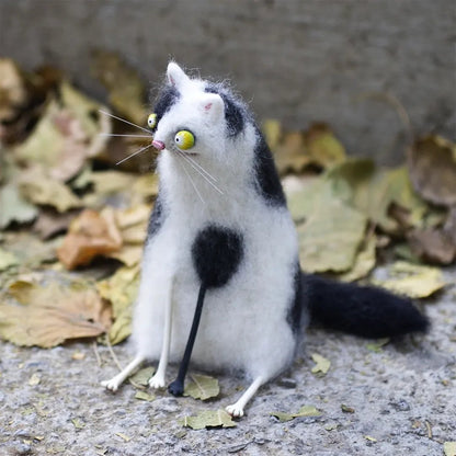 🎄🎁Wool Felt Familiars – Quirky Handmade Companions🐱